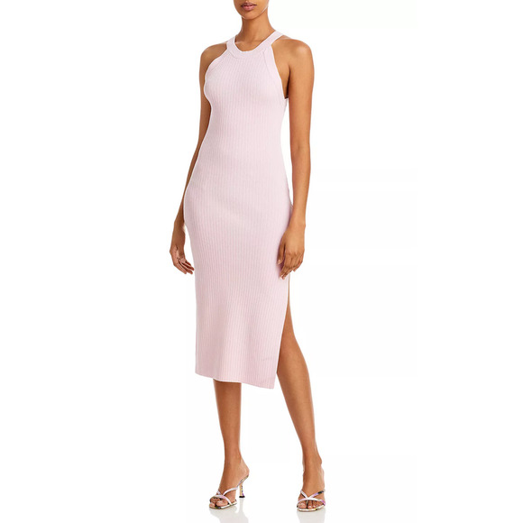 WAYF Ashley Halter Midi Dress Blush Size XS 3665 - Picture 1 of 1